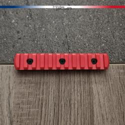 Rail Picatinny M-LOK 11 slots Rouge