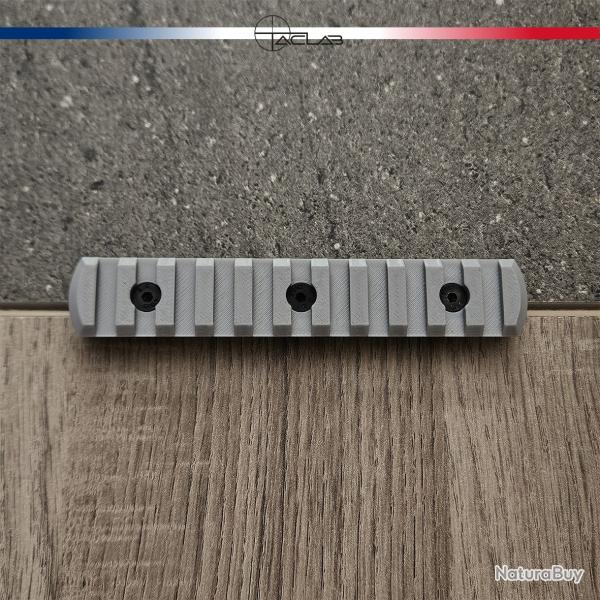 Rail Picatinny M-LOK 11 slots Gris