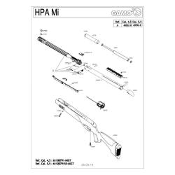 Pi&egrave;ces d&eacute;tach&eacute;es Gamo HPA IGT 19.9J 4.5 mm