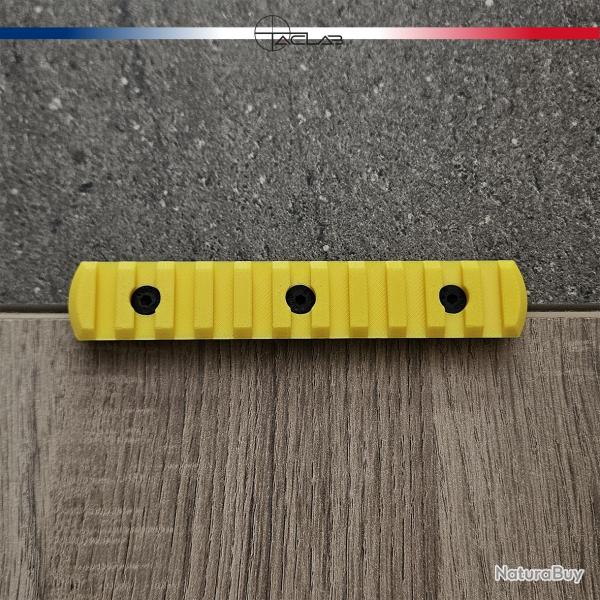 Rail Picatinny M-LOK 11 slots Jaune