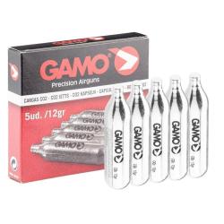 Recharge CO2 12 g par 5 recharges - Gamo