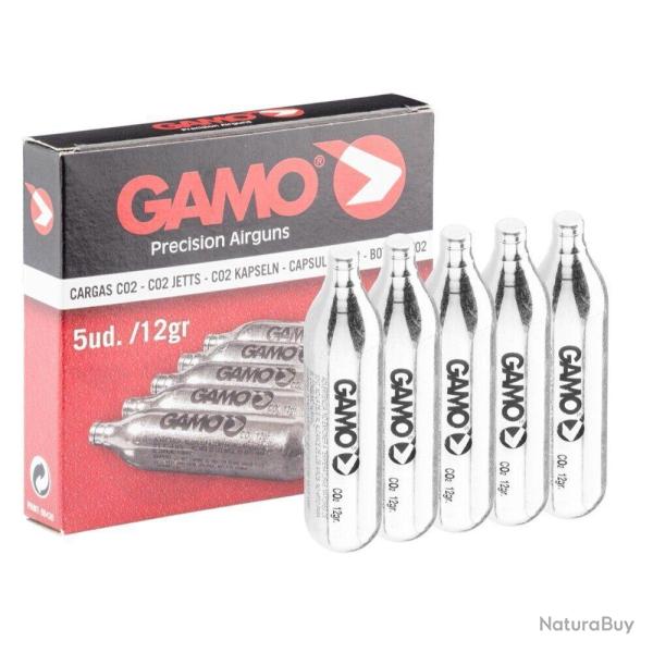 Recharge CO2 12 g par 5 recharges - Gamo