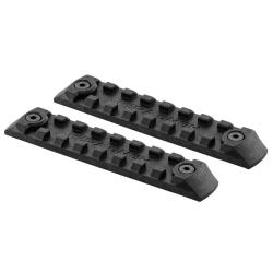 Set de 2 rails picatinny en polym&egrave;re compatible Keymod - Noir Set 2 Rails Polymere Picatinny