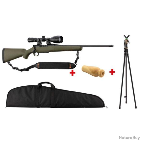 Pack Carabine Mossberg Patriot Green .243 Win sp�cial renard
