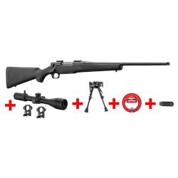 PACK Aff&ucirc;t - Carabine MOSSBERG Patriot 308 Win + Lunette 6-24x50 + Bipied + cordon de nettoyage PACK