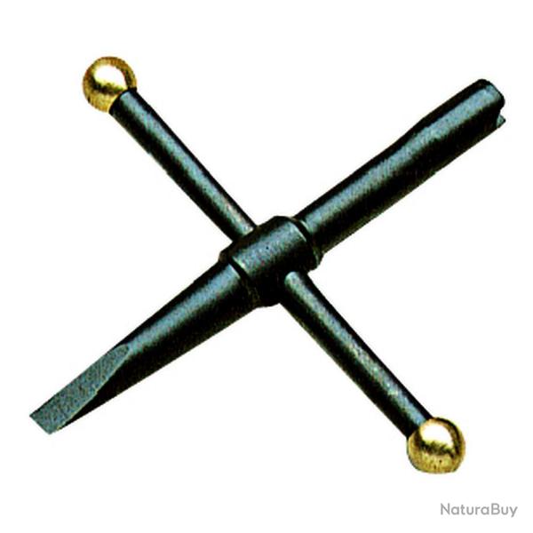Cl� cruciforme 5 mm avec tournevis sp�cial revolver