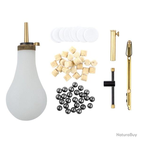 Set de chargement poudre noire � percussion Cal .44 et .45