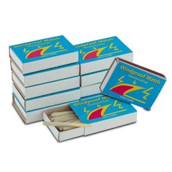 Lot de 10 bo&icirc;tes de 20 allumettes temp&ecirc;te