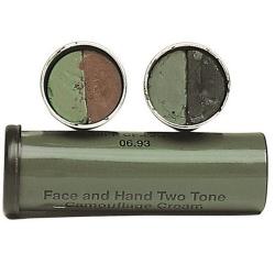 B&acirc;ton de grimage 2 couleurs Marron / Kaki Baton camouflage 2