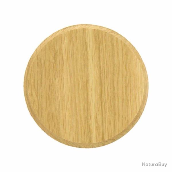 Plaque troph�e ronde sanglier ch�ne clair � 14 cm