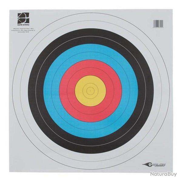Blason de Cible World Archery 60 cm - Pr�cision Standard Centre 10 60 cm - Lot de 100 cibles