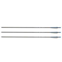 Pack de 3 fl&egrave;ches en carbone Frontier ID6.2 800 30 pouces avec plumes naturelles