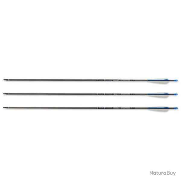 Pack de 3 fl�ches en carbone Frontier ID6.2 800 30 pouces avec plumes naturelles