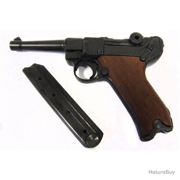 Pistolet Denix Luger P08 Parabellum crosse bois
