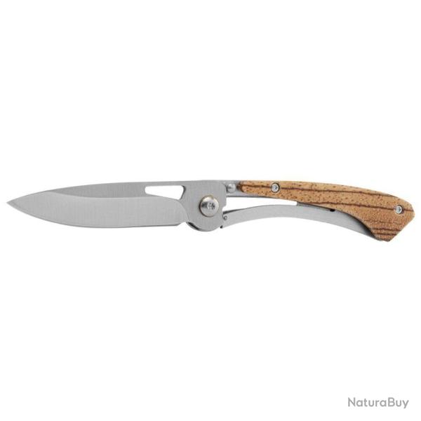 Couteau pliant � ouverture � pivot avec manche en bois