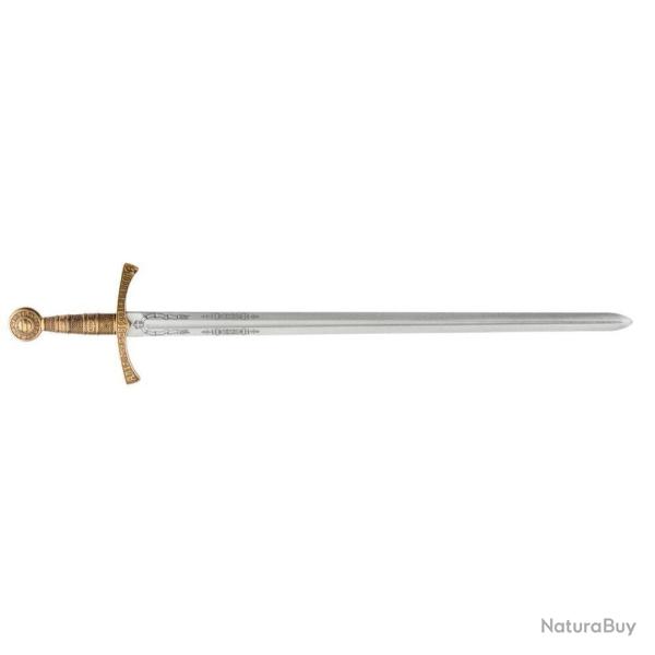 R�plique Denix d'�p�e m�di�vale Fran�aise EPEE FLEUR DE LYS FOURREAU BLEU 109 cm