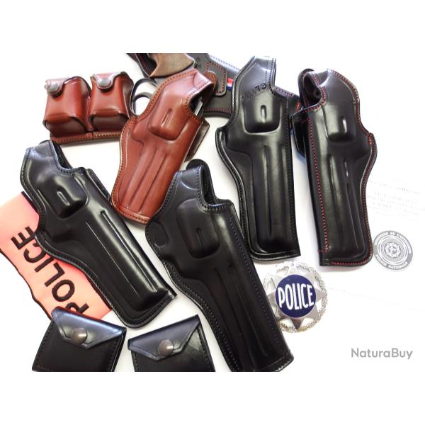 ETUI COMBAT CUIR pour MR 73 (Entreprise Artisanale Fran�aise)