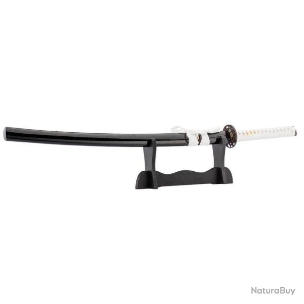 Katana noir tress� blanc