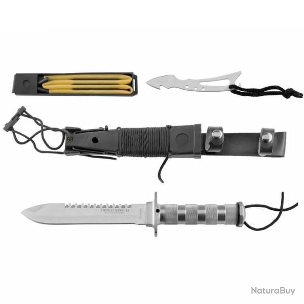 Couteau de survie combat King II Inox