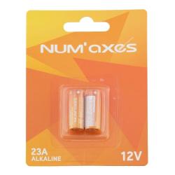 NUM'AXES Blister 2 Piles 23A 12V