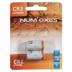NUM'AXES Piles CR2 Lithium 3V (x2)