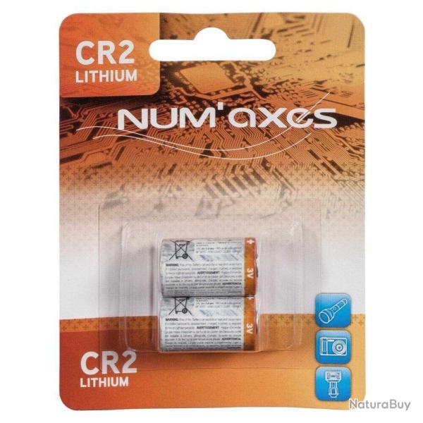 NUM'AXES Piles CR2 Lithium 3V (x2)
