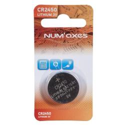 NUM'AXES Pile CR2450 Lithium 3V NUMAXES - Blister 1 pile CR2450 lithium 3V (Equival. DL2450)