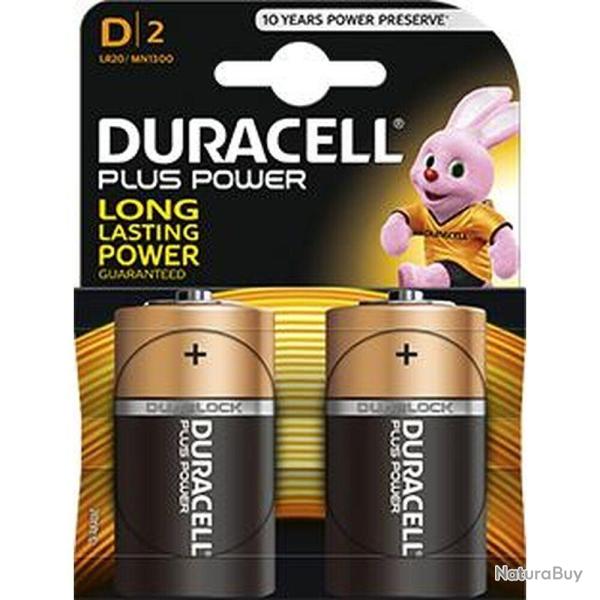Piles alcalines D LR20 1,5 volt - Duracell
