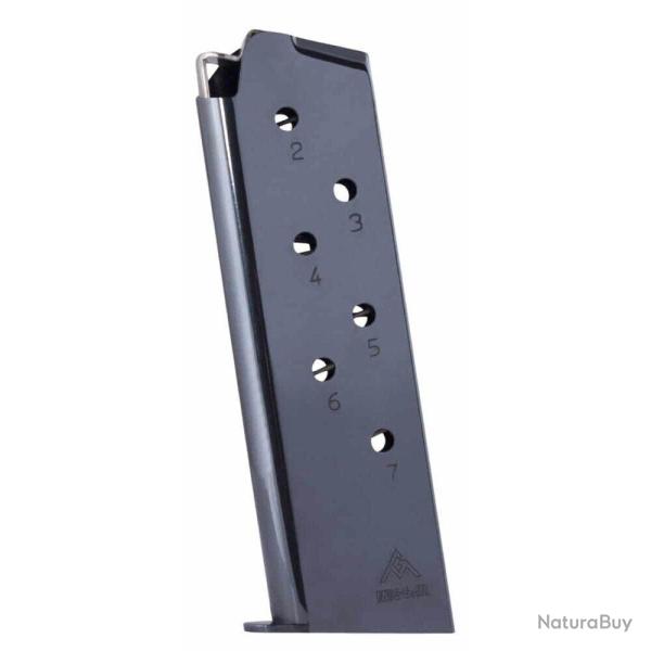 Chargeur MEC-GAR 1911 Full Size .45 ACP avec Talon (Noir ou Nickel) 1911 Full Size - 8 coups - Nicke