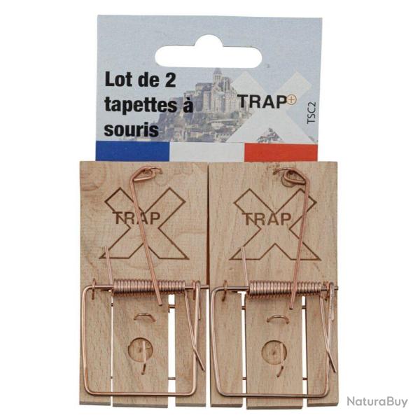 Tapette � souris en bois, lot de 2 Lot de 2 tapettes � souris