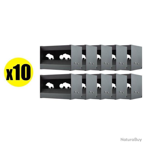 Pack Cible mobile silhouettes Sangliers pour air comprim� calibre 4.5 mm (x10) PACK X10 CIBLE MOBILE