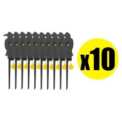 Pack Cible mobile corbeau pour armes calibre 4.5 mm (x10)