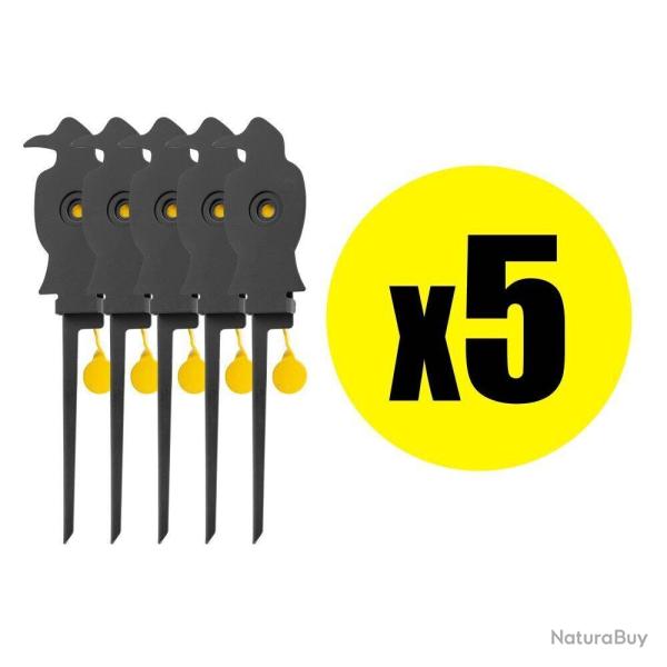 Pack Cible mobile corbeau pour armes calibre 4.5 mm (x5)