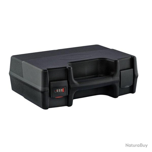 Mallette noire pour armes de poing avec fermeture � code