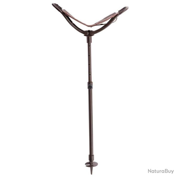 Canne-si�ge Canne Siege Aluminium Reglable Assise en Cuir T 60-90 cm