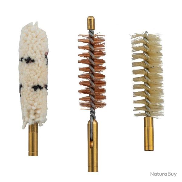 Lot de 3 brosses mixtes embout femelle Cal. 54/58