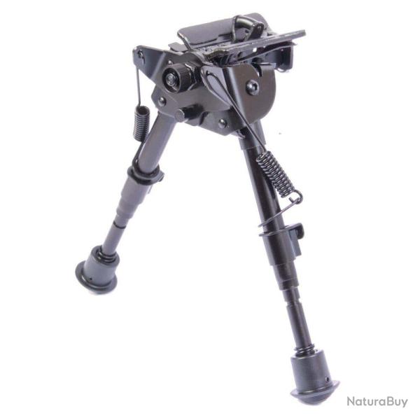Bipied t�te articul�e ou fixe 6 positions 22-33 cm T�te fixe