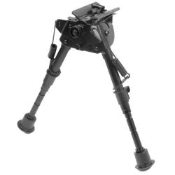 Bipied t&ecirc;te articul&eacute;e ou fixe 5 positions 15-22 cm T&ecirc;te fixe
