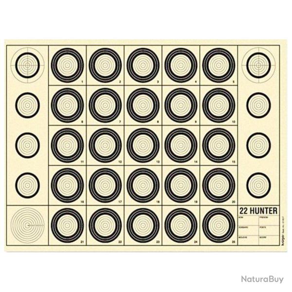 Cible Benchrest 22 Hunter 42 x 29,7 cm (A3)