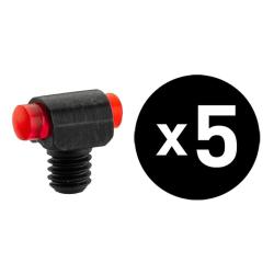 Guidon fluo micro rouge &agrave; visser Diam. 3 mm