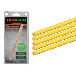 Set de 5 fibres optiques fluo bicolores - Truglo Diam&egrave;tre 2,5 mm