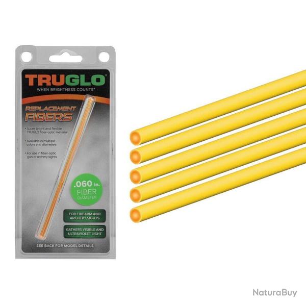 Set de 5 fibres optiques fluo bicolores - Truglo Diam�tre 1,5 mm