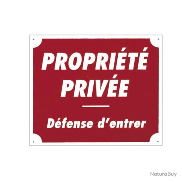 Panneau ''Propri�t� priv�e'' 30 x 25 cm Aluminium