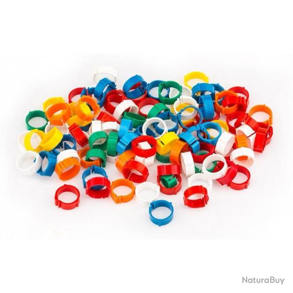 Bagues de rep�rage clips par 100 Bagues de rep�rage - Diam�tre 16 mm