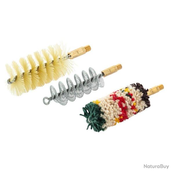 Set de trois brosses spirales pour armes � canon lisse Cal.12