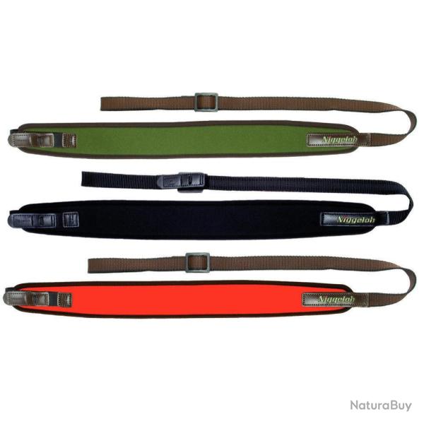 Bretelle droite n�opr�ne pour carabine avec attache rapide Orange