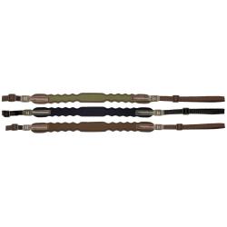 Bretelle &agrave; fusil lanc&eacute;ol&eacute;e n&eacute;opr&egrave;ne &agrave; boucle standard - Niggeloh Marron