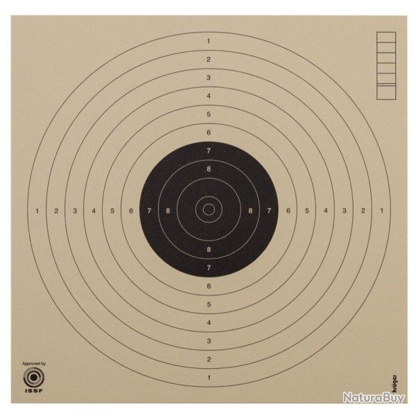 1000 cartons-cibles pistolet 10 m 17 x 17 cm