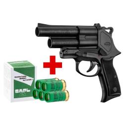SAPL - Pack Pistolet Gomm-Cogne SAPL GC54 bronz&eacute; + 1 bo&icirc;te de 5 cartouches 12/50 SAPL chevrotine PAC