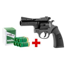 SAPL - Pack Pistolet Gomm-Cogne SAPL GC27 Luxe noir + 1 bo&icirc;te 12/50 chevrotine SAPL x5 cartouches PA